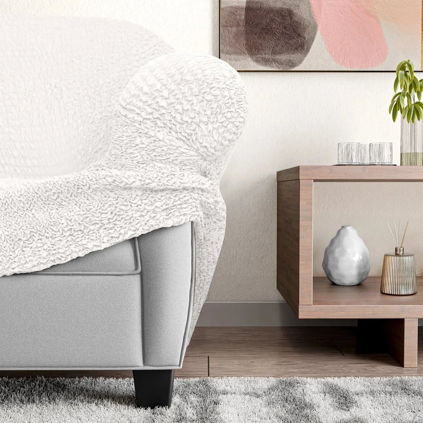 Premium Microfiber Barrel Chair Slipcover for All Genders - Lexians