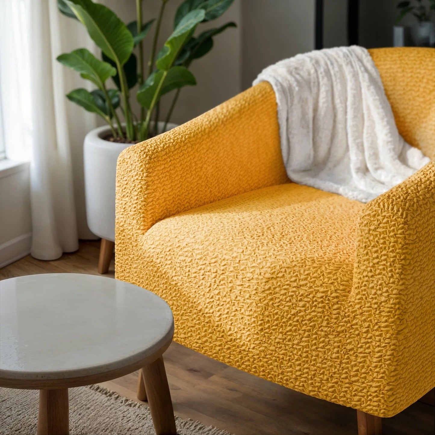 Premium Microfiber Barrel Chair Slipcover for All Genders - Lexians