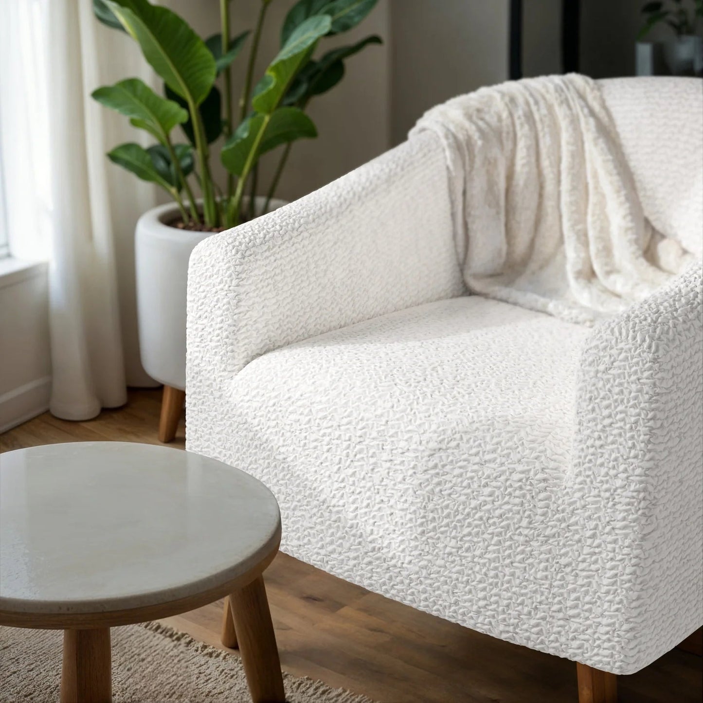 Premium Microfiber Barrel Chair Slipcover for All Genders - Lexians