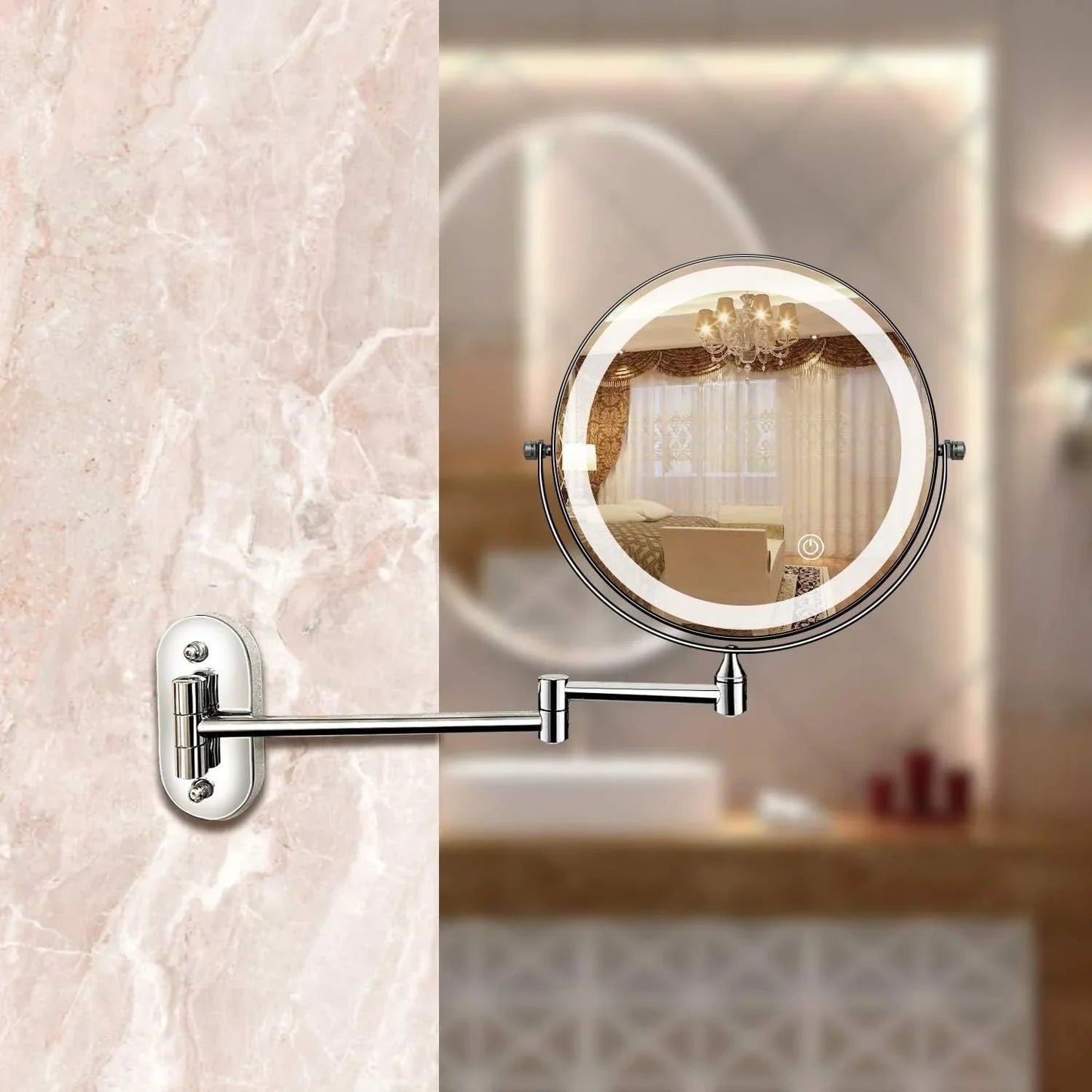 Rechargeable LED Vanity Mirror with Adjustable Lighting - Lexians