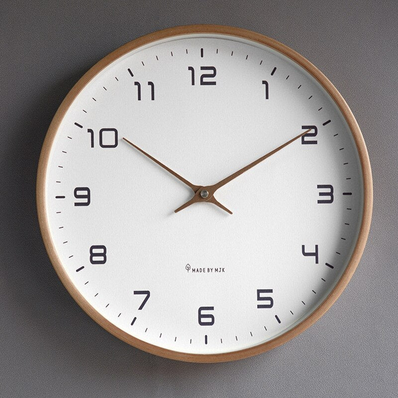 Scandinavian Minimalist Wooden Wall Clock - Lexians