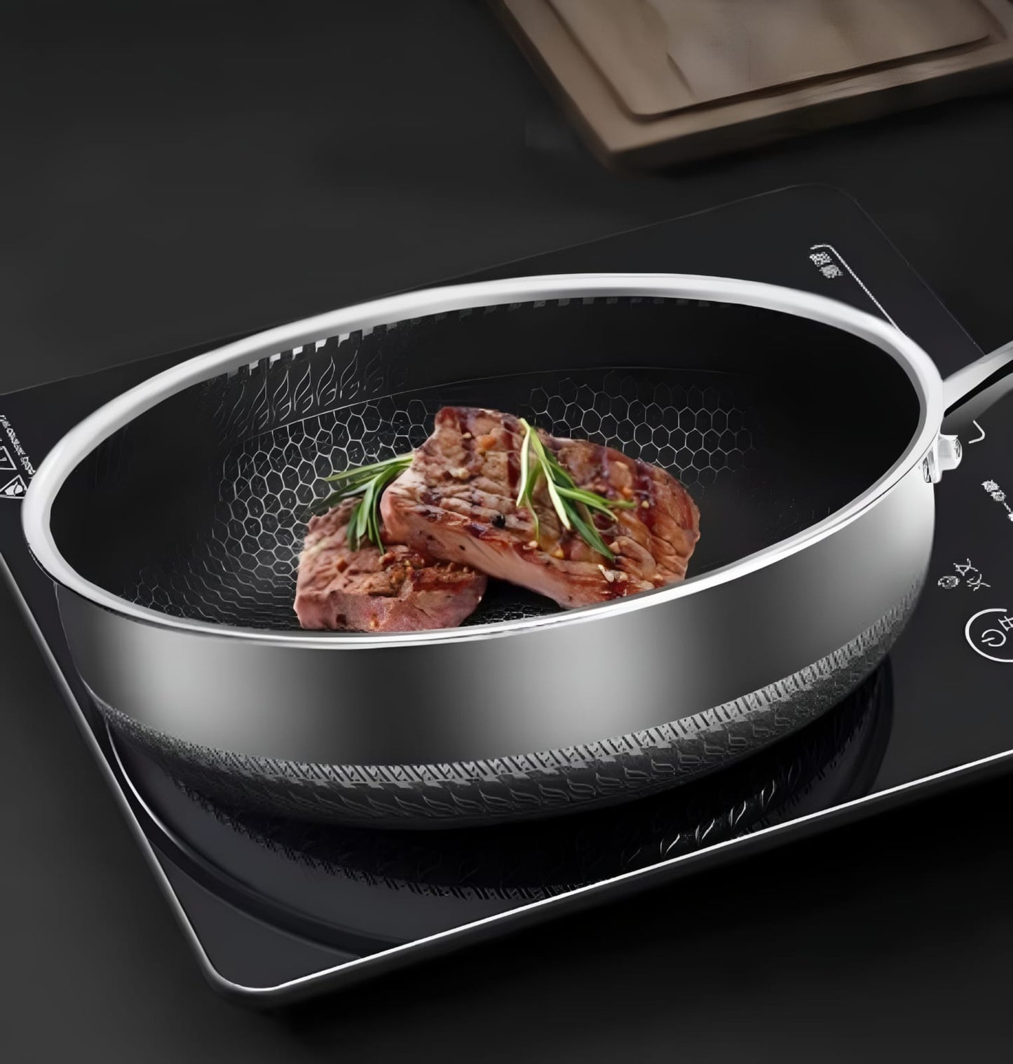 Stainless Steel Honeycomb Non - Stick Wok - Stir - Fry Cookware - Lexians
