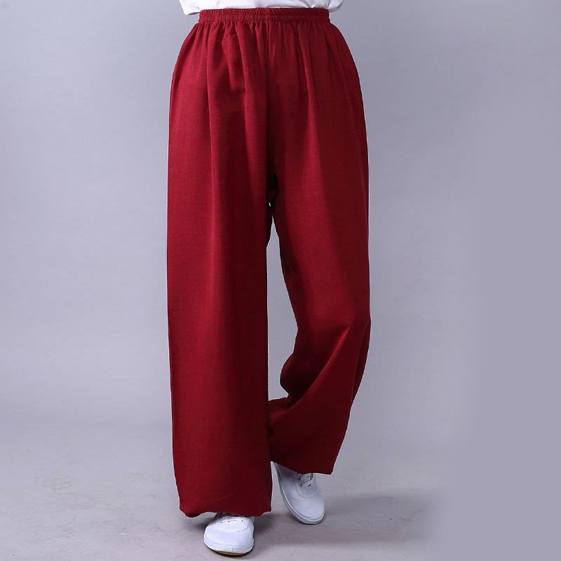 Unisex Cotton Linen Tai Chi & Yoga Pants for Summer Comfort - Lexians
