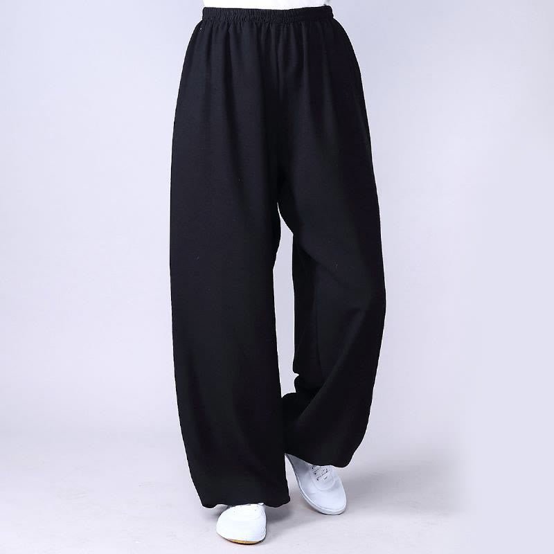 Unisex Cotton Linen Tai Chi & Yoga Pants for Summer Comfort - Lexians