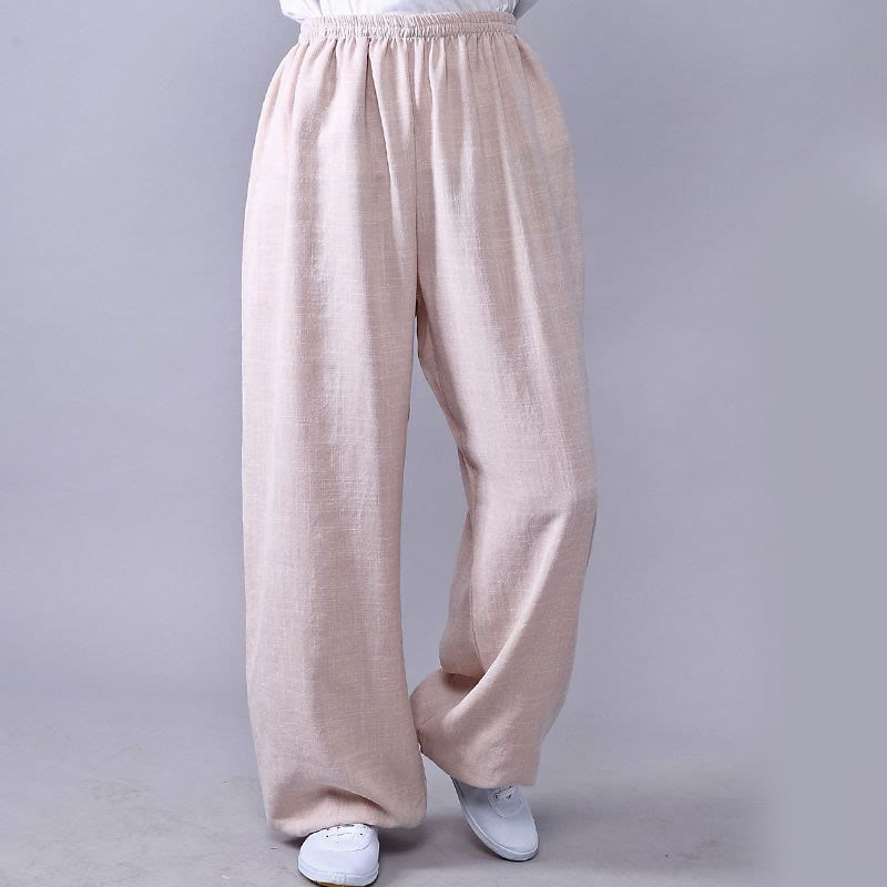 Unisex Cotton Linen Tai Chi & Yoga Pants for Summer Comfort - Lexians