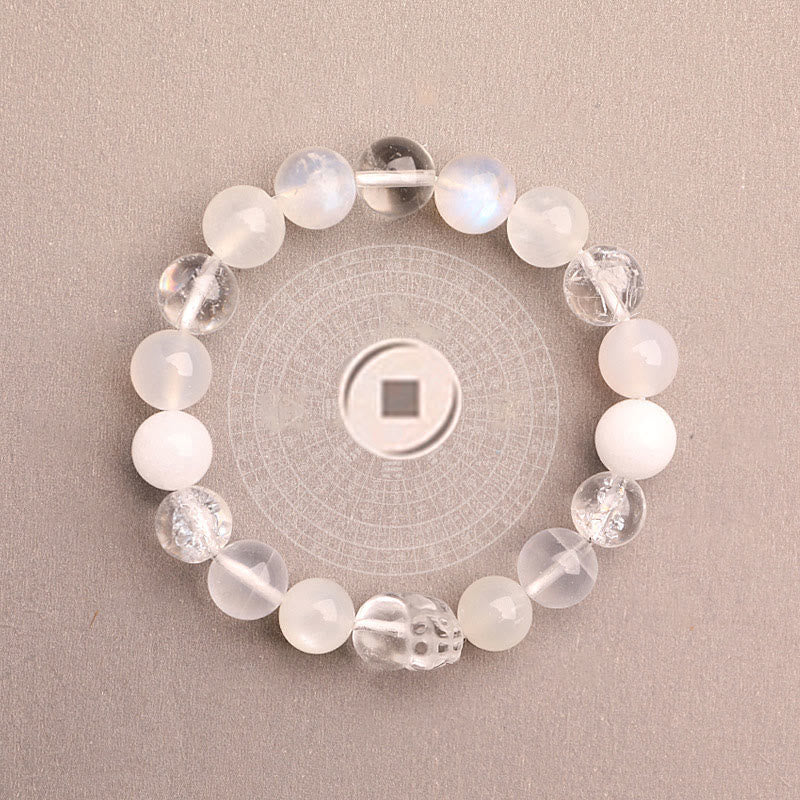 Unisex Five Elements Crystal Agate Luck Bracelet - Lexians