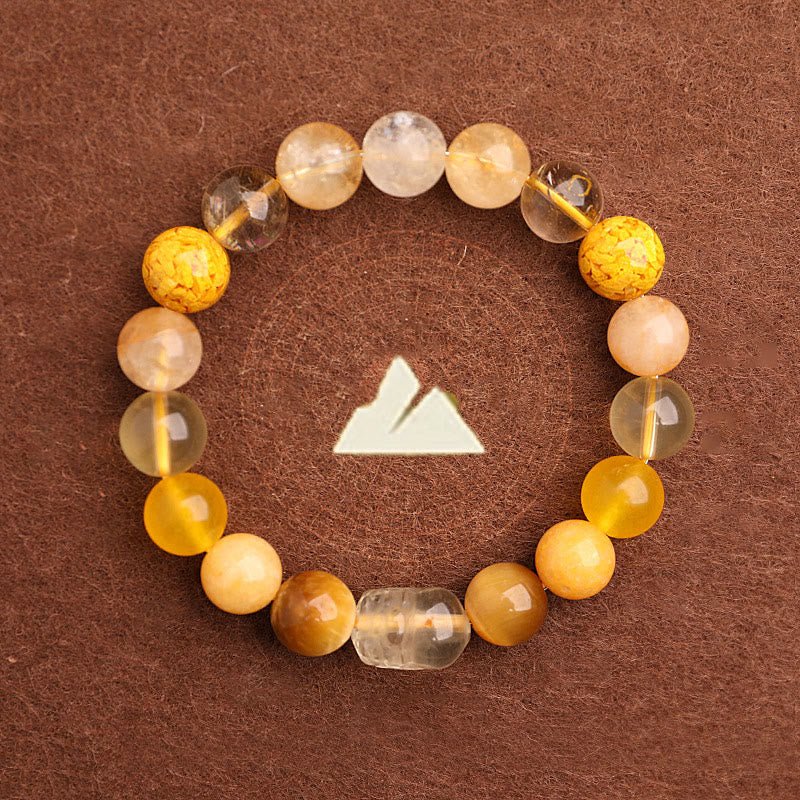 Unisex Five Elements Crystal Agate Luck Bracelet - Lexians