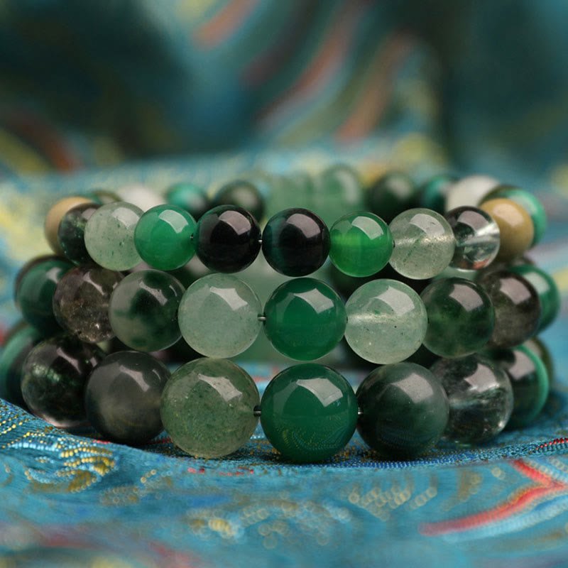 Unisex Five Elements Crystal Agate Luck Bracelet - Lexians