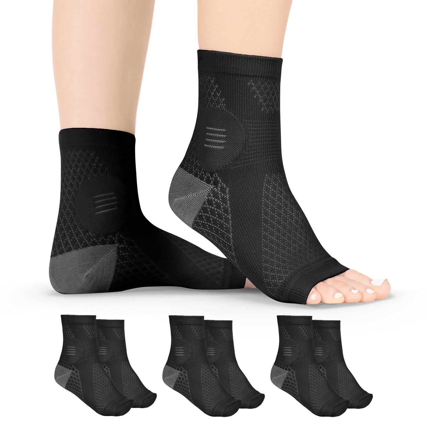 Unisex Toeless Compression Neuropathy Socks for Foot Relief - Lexians