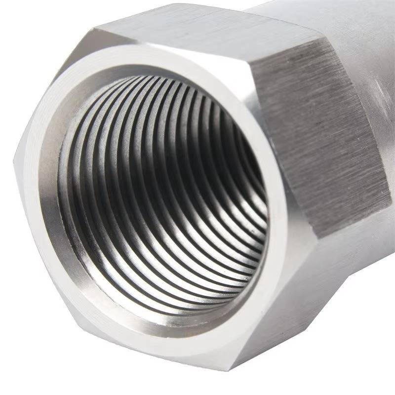 Universal car check engine light eliminator adapter with mini CAT, stainless steel, dual-thread fit, easy four-step install.