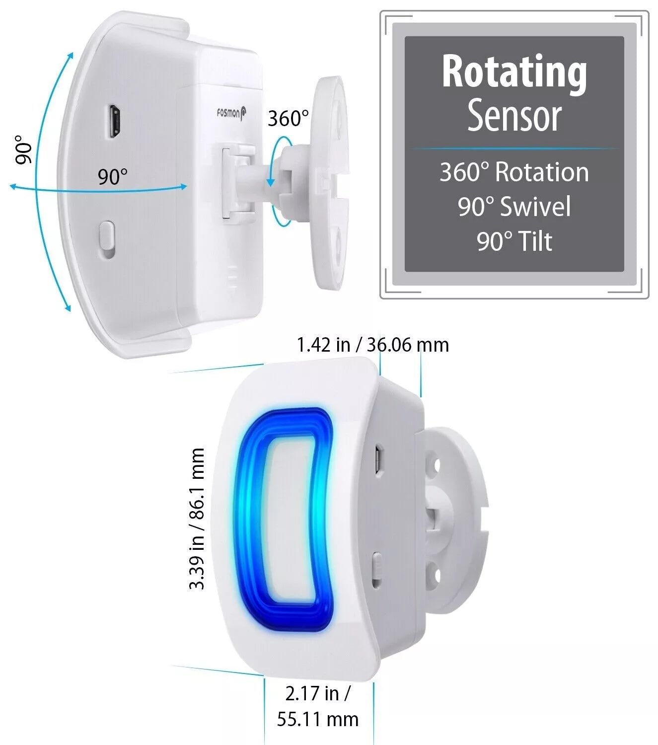 Wireless Motion Sensor Driveway Alarm for Home Security - Lexians