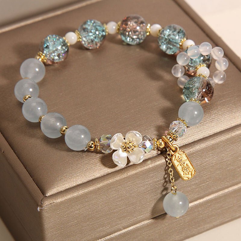 Women's Blue Crystal Amethyst Healing Bracelet - Lexians
