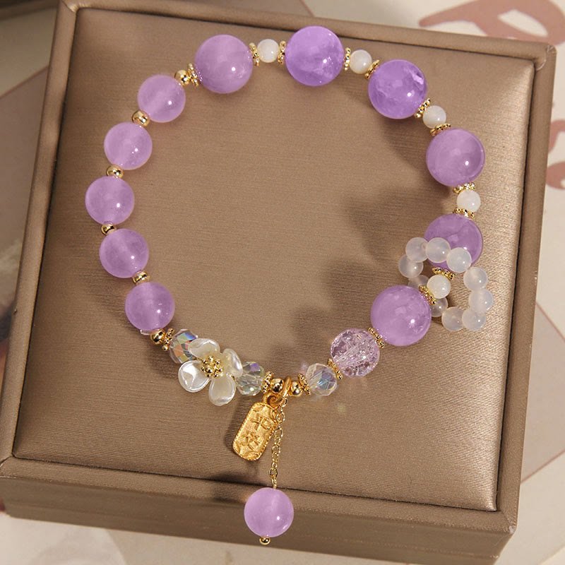 Women's Blue Crystal Amethyst Healing Bracelet - Lexians