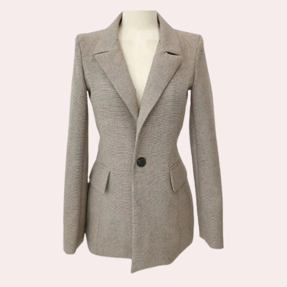 Women's elegant 3-piece suit set with blazer, waistcoat, and trousers in a classic polished design for versatile wear.