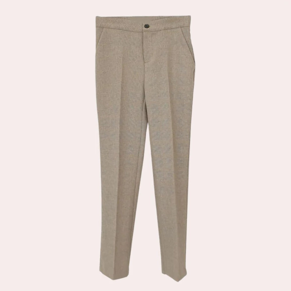 Women's elegant 3-piece suit set with blazer, waistcoat, and trousers in a classic polished design for versatile wear.