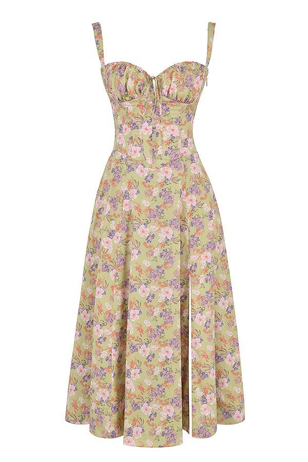Women's Elegant Corset Summer Dress with Bow Detail - Lexians