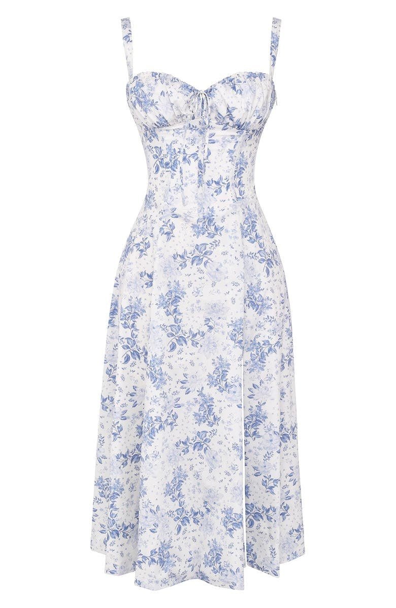 Women's Elegant Corset Summer Dress with Bow Detail - Lexians