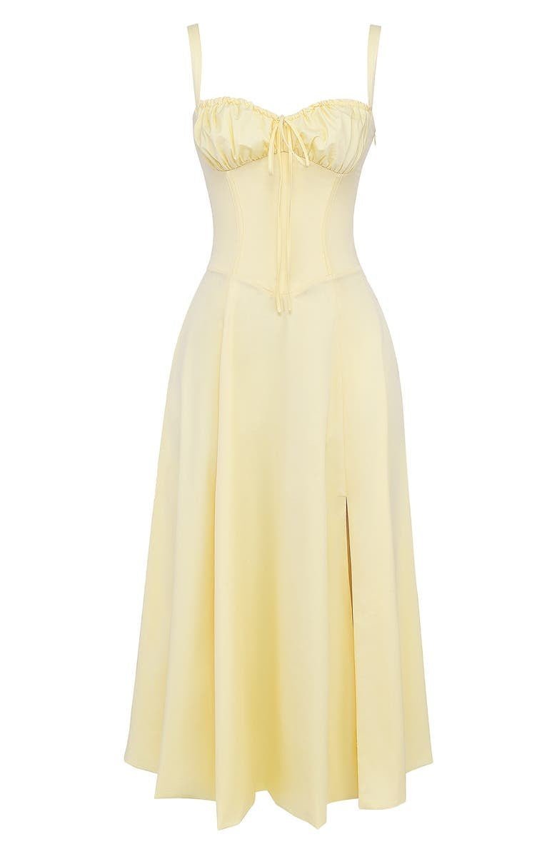 Women's Elegant Corset Summer Dress with Bow Detail - Lexians
