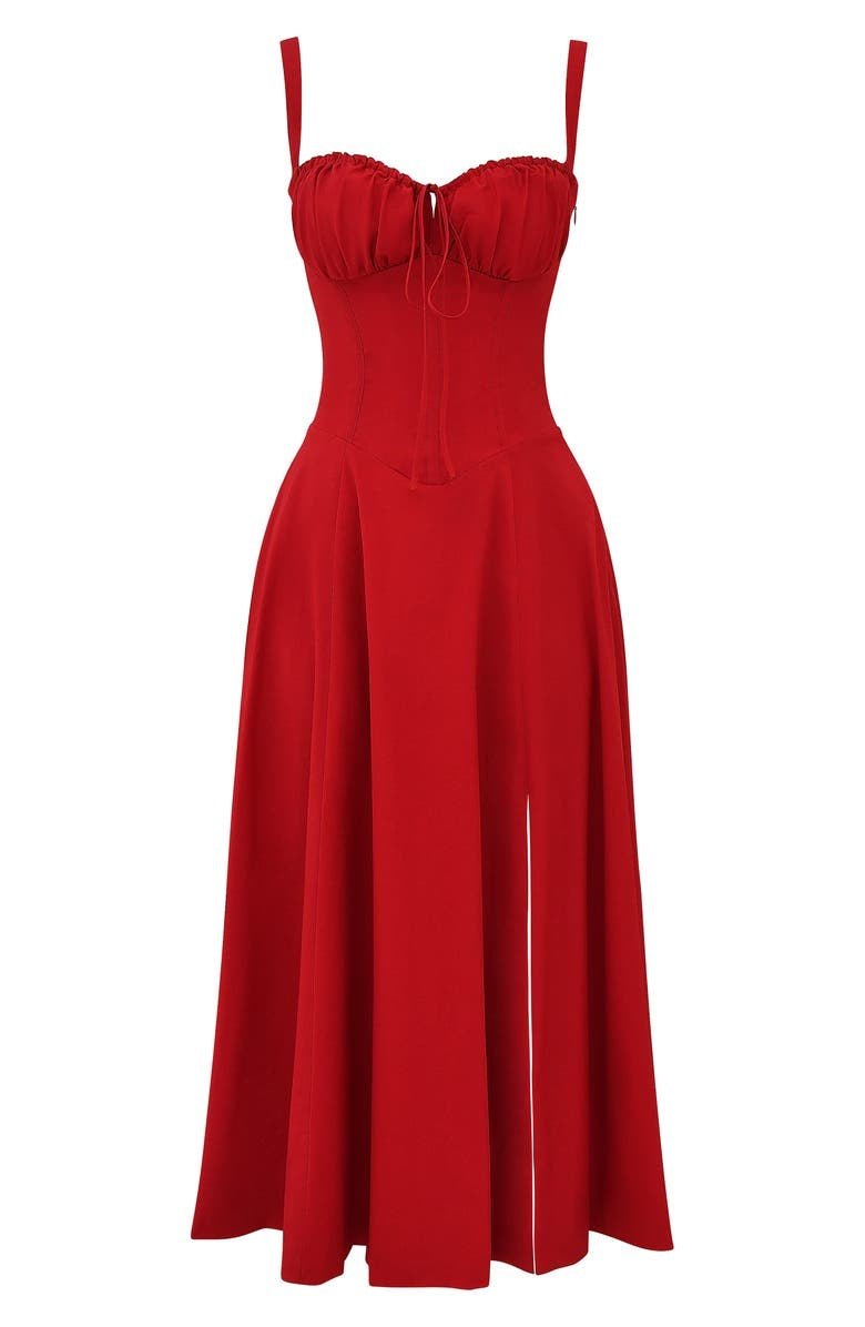 Women's Elegant Corset Summer Dress with Bow Detail - Lexians