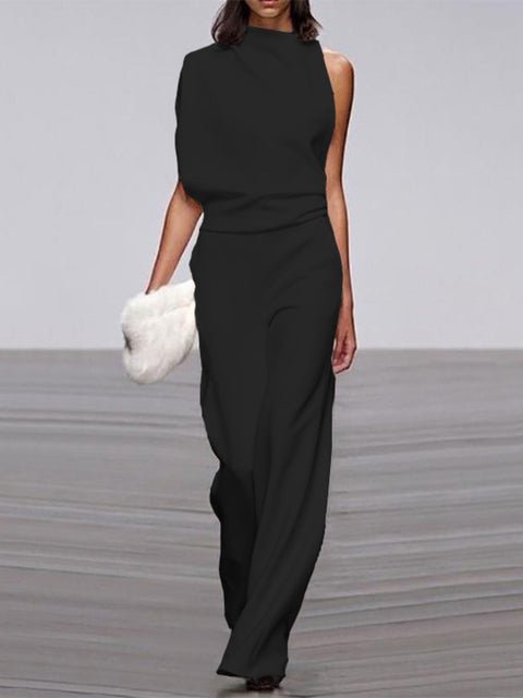 Women's Elegant Sleeveless Jumpsuit - Versatile Chic Style - Lexians