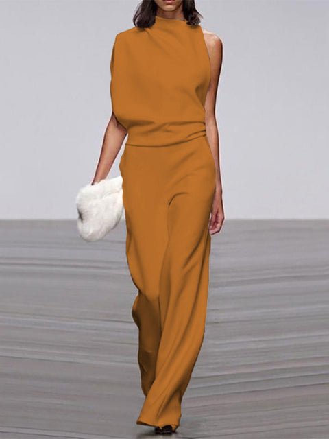 Women's Elegant Sleeveless Jumpsuit - Versatile Chic Style - Lexians