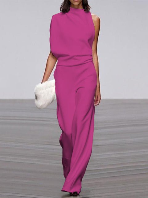 Women's Elegant Sleeveless Jumpsuit - Versatile Chic Style - Lexians
