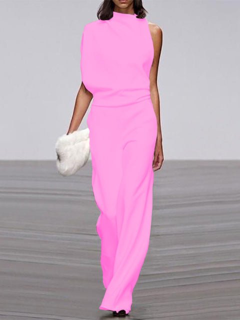 Women's Elegant Sleeveless Jumpsuit - Versatile Chic Style - Lexians