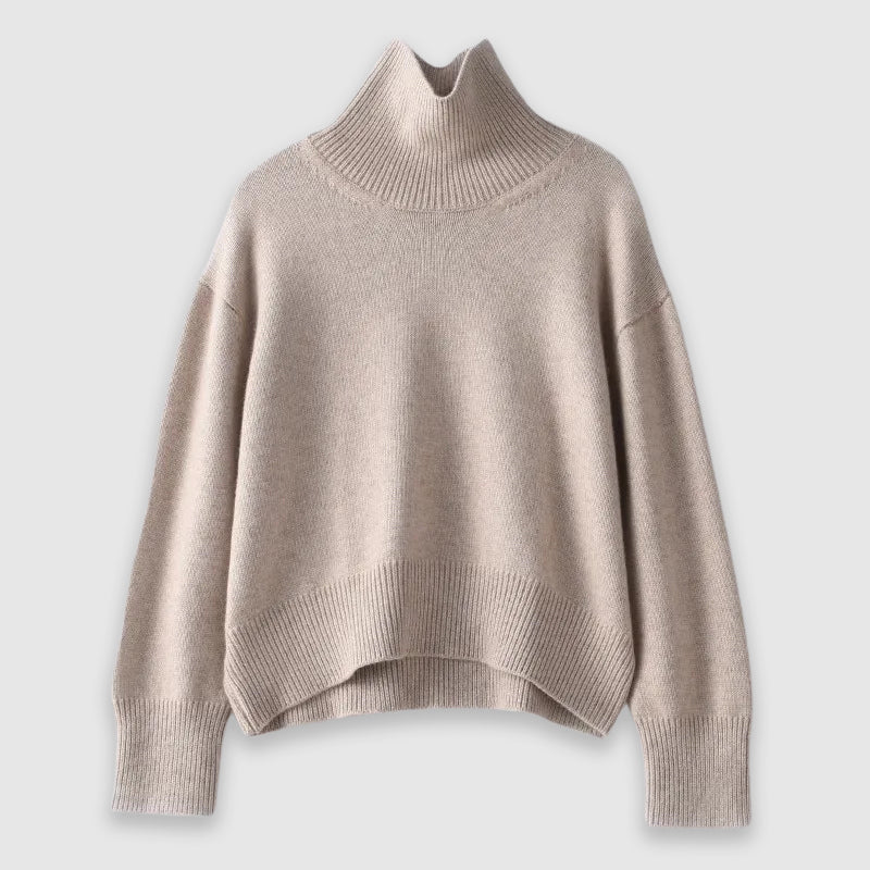 Women's Luxe Cashmere Turtleneck Sweater - Lexians