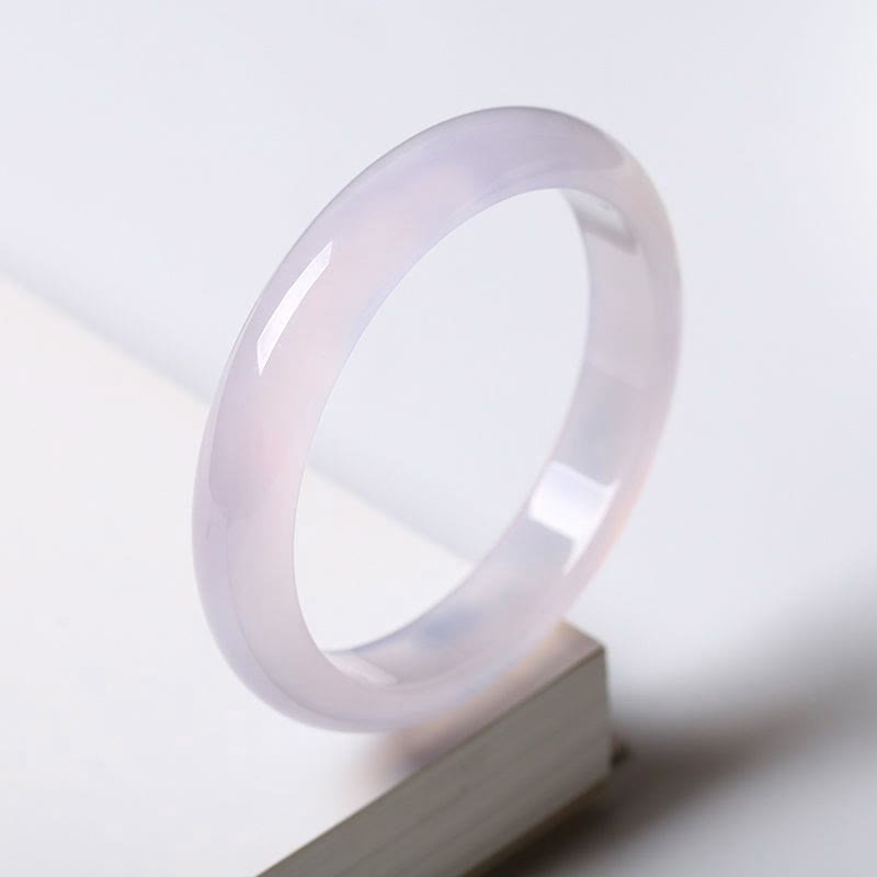 Women's Natural Purple Jade Bracelet Bangle - Soothing Protection - Lexians