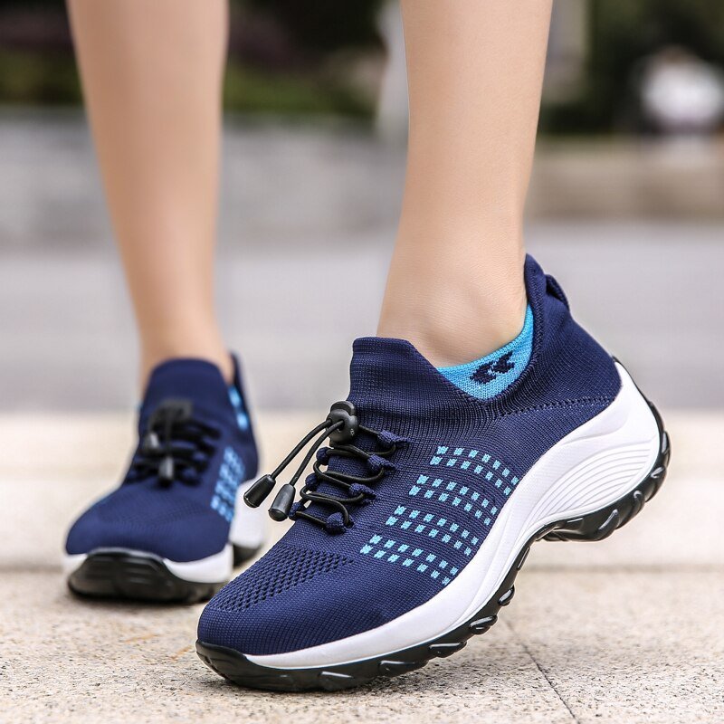 Women's Ortho Stretch Cushion Sneakers for Foot Pain Relief - Lexians