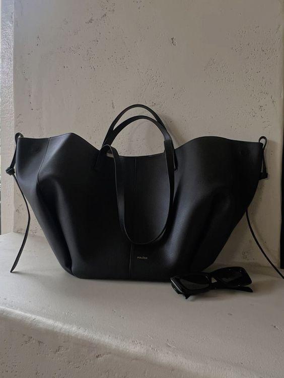 Women's Oversized Grain - Textured Tote Bag - Lexians