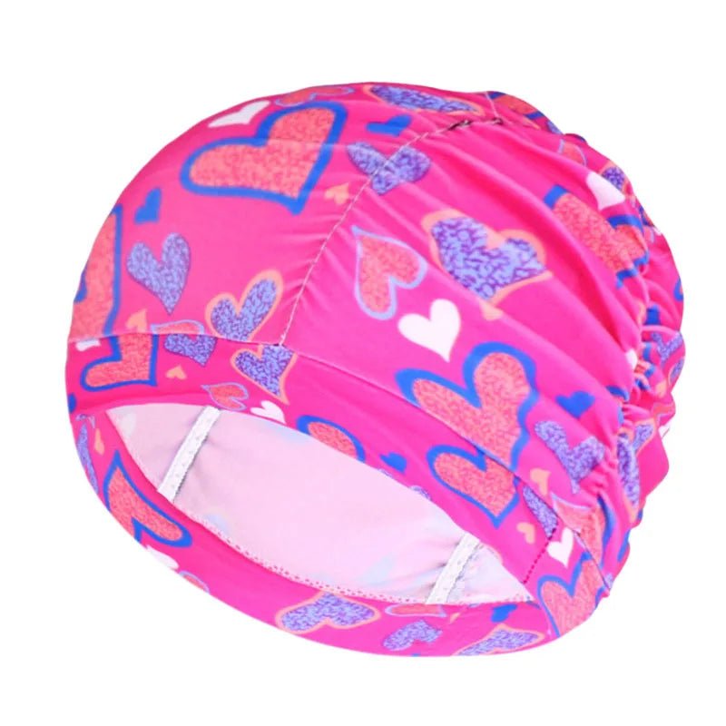 Women's Stretch Nylon Turban Swim Cap for Long Hair - Lexians