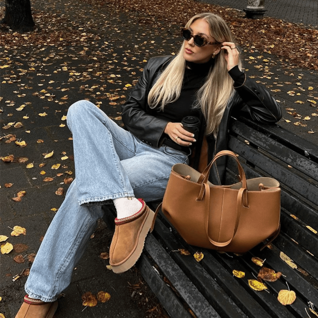 Women's Stylish Leather Handbag - Adeline - Lexians