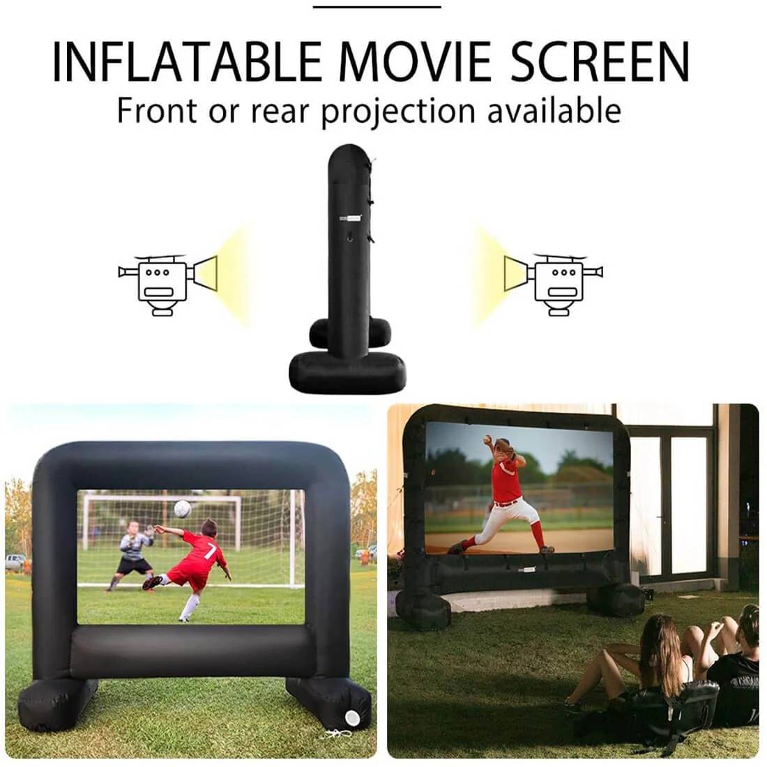 14ft Outdoor Movie Screen and Projector - Lexians