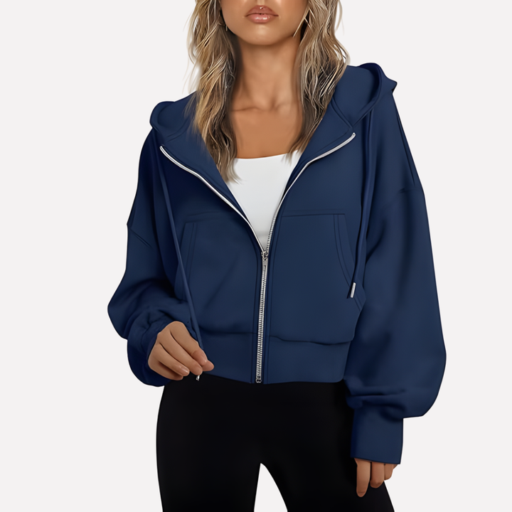 Women's graphic pullover sweatshirt. Comfortable long sleeve crew neck top for casual everyday wear.