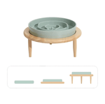 Bowl with Wooden Stand
