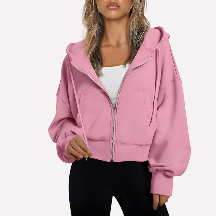 Cozy women's graphic pullover sweatshirt. Long sleeve, crew neck, oversized fit for comfort & casual style.