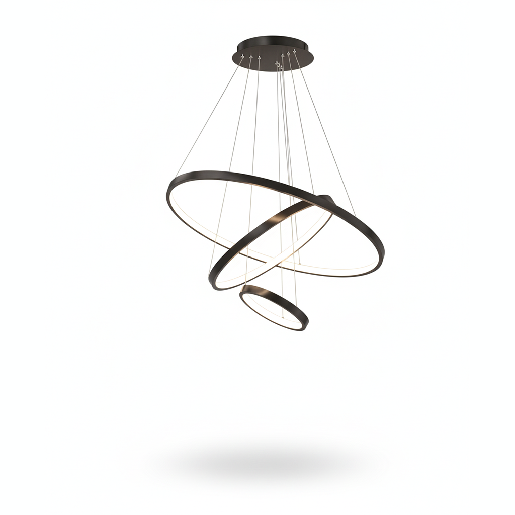 Modern LED Adjustable Ring Chandelier