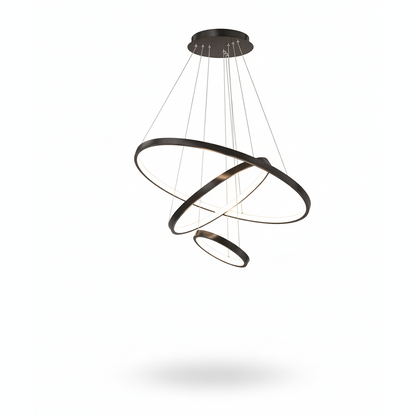 Modern LED Adjustable Ring Chandelier