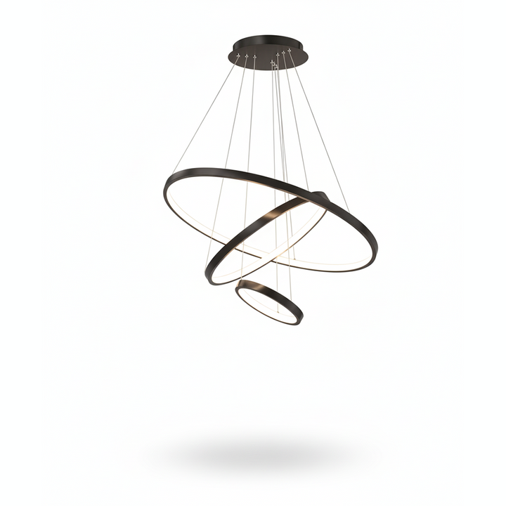 Modern LED Adjustable Ring Chandelier