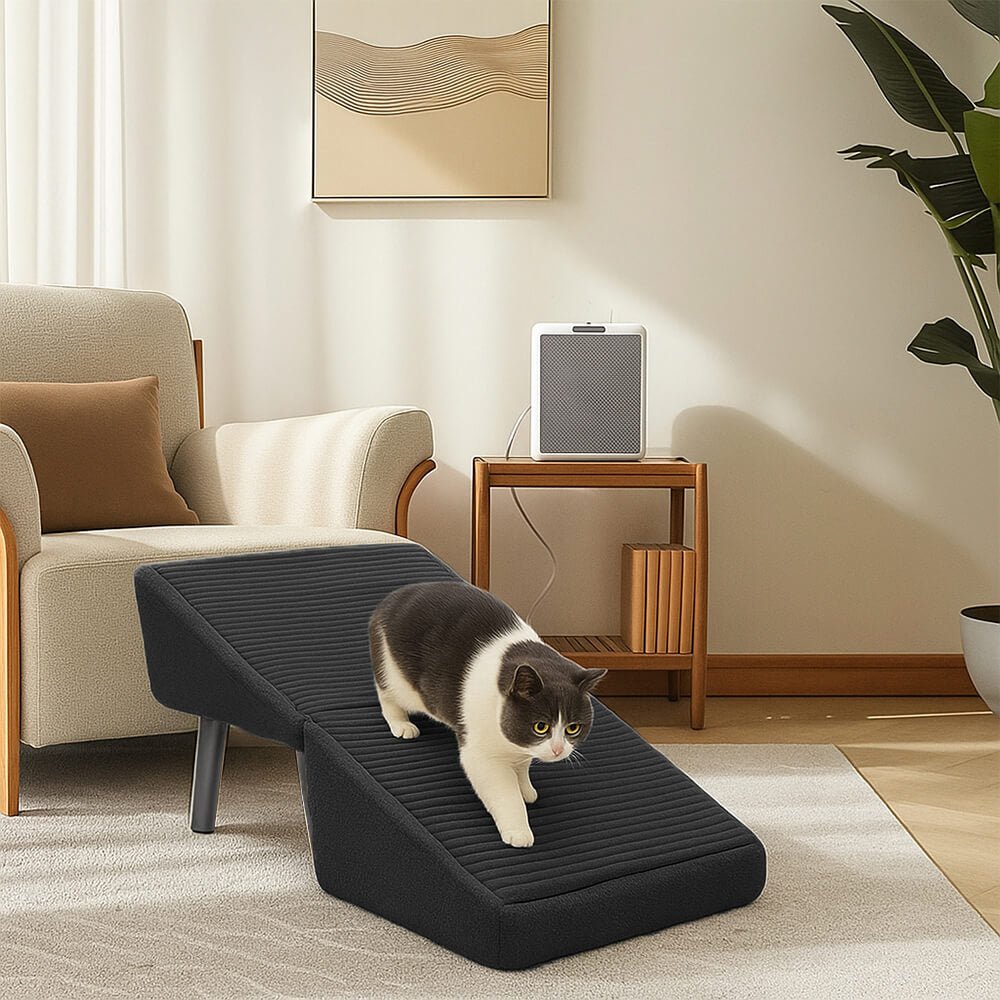 2 - in - 1 Convertible Wooden Dog Ramp and Step Stool - Lexians