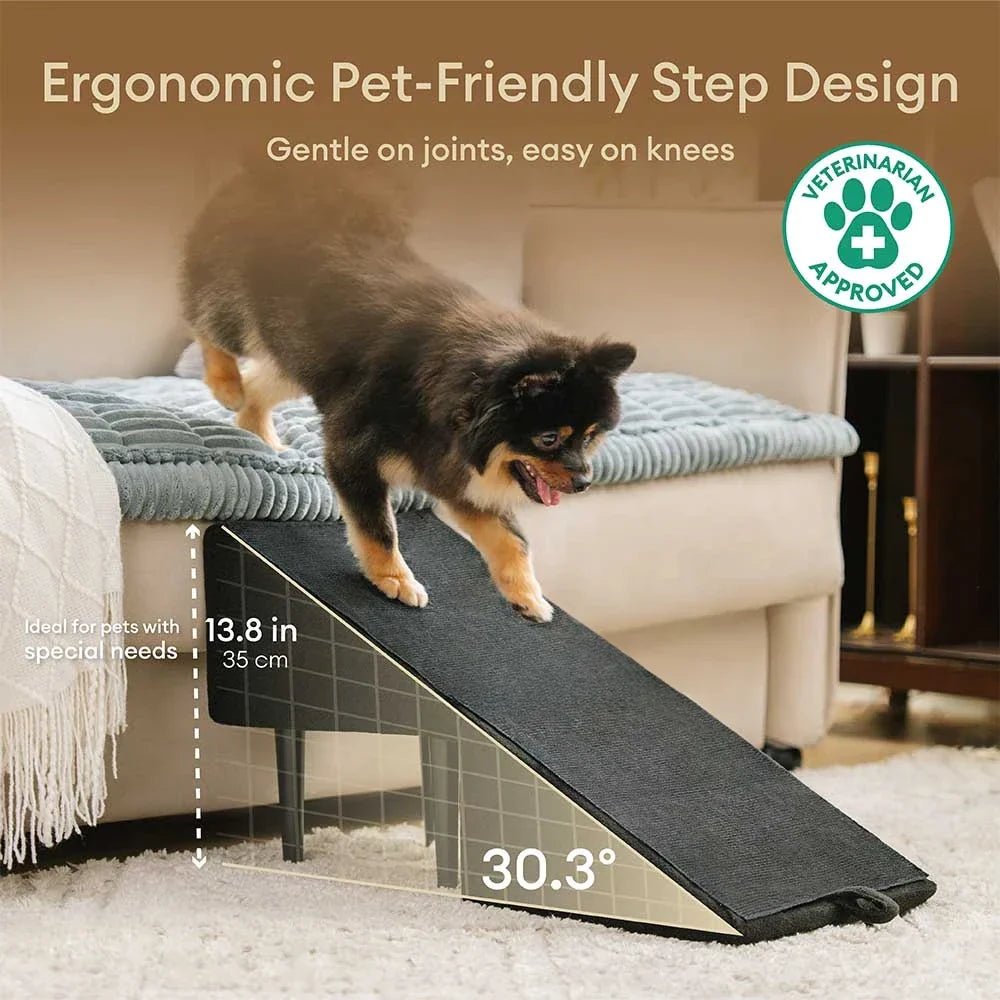 2 - in - 1 Convertible Wooden Dog Ramp and Step Stool - Lexians