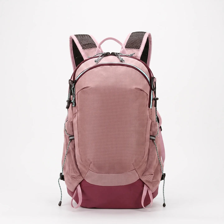 Durable 5.3 Gallon hiking backpack for men & women, perfect for day hikes & outdoor excursions. Water-resistant.
