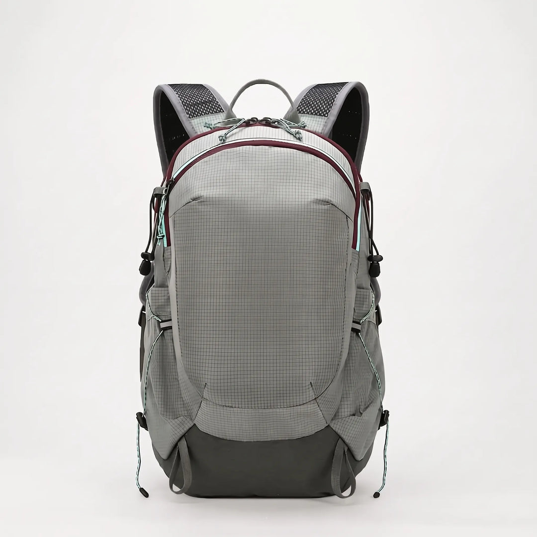 Spacious 5.3 Gallon hiking backpack. Lightweight & water-resistant, this unisex pack is perfect for trail travel.