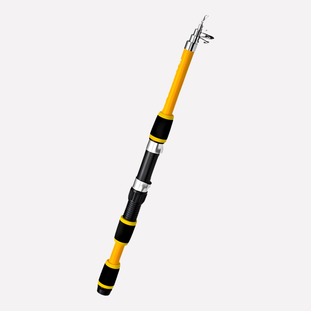 Durable carbon ice fishing rod, part of a high-performance winter fishing gear combo set for angling.