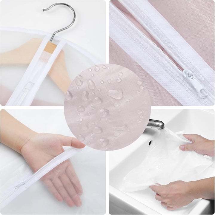 Organize & protect your clothing effectively with this 24-pack of multi-size PEVA garment covers.