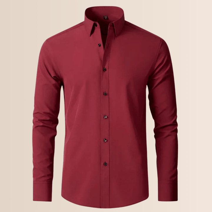 High-quality men's professional stretch shirt, non-iron, regular fit, ideal for business & dress wear.