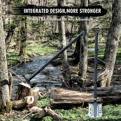 25 - in - 1 Survival Multi - Tool Shovel Kit for Outdoor Adventures - Lexians