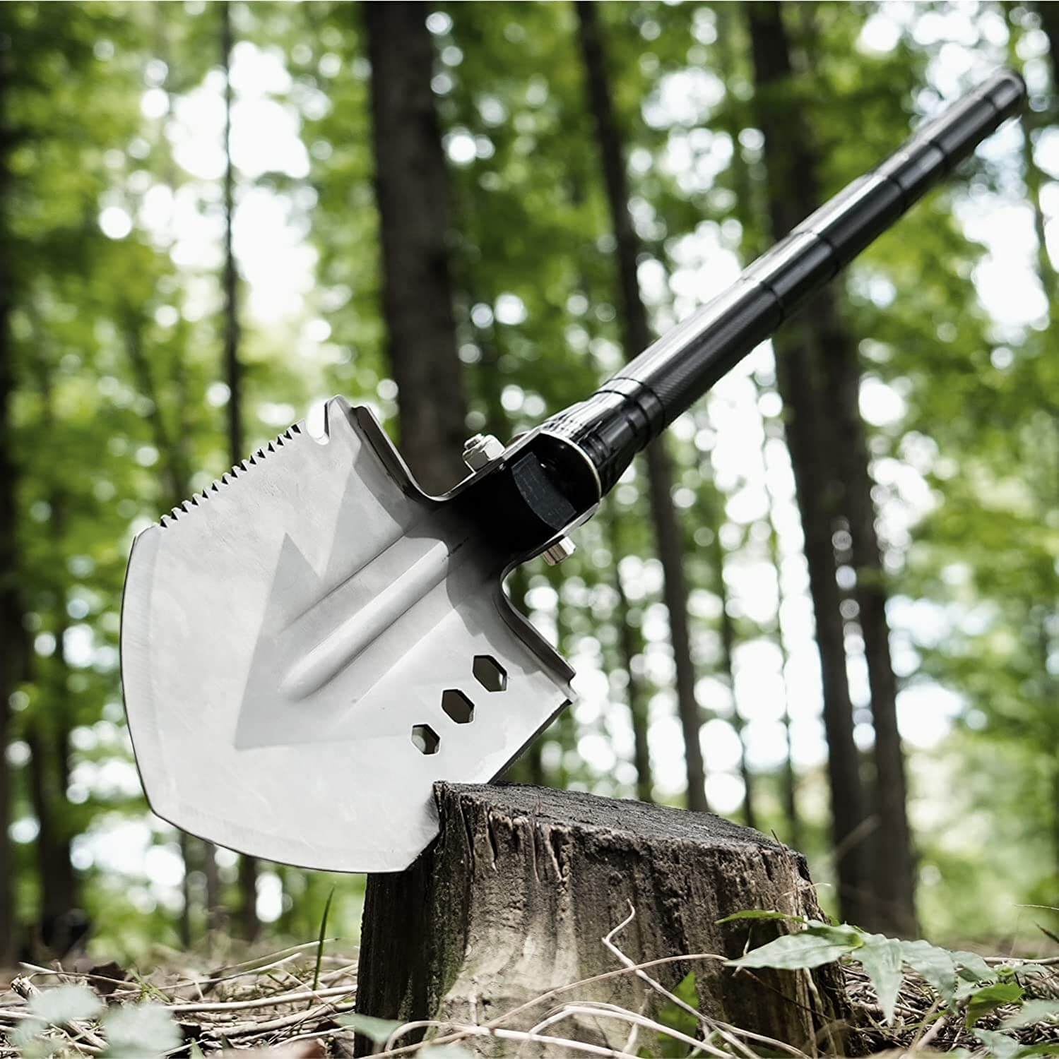 25 - in - 1 Survival Multi - Tool Shovel Kit for Outdoor Adventures - Lexians