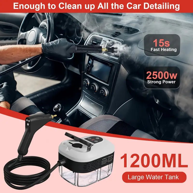 2500W High Pressure Steam Cleaner with 4 Nozzles - Lexians